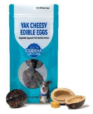 1ea 4.2oz Durkha Yak Cheesy Edible Eggs - Treats